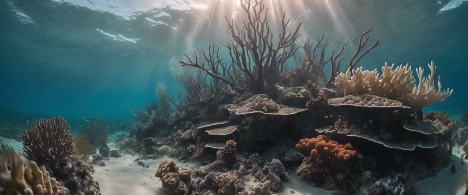 Underwater view of Belize Barrier Reef